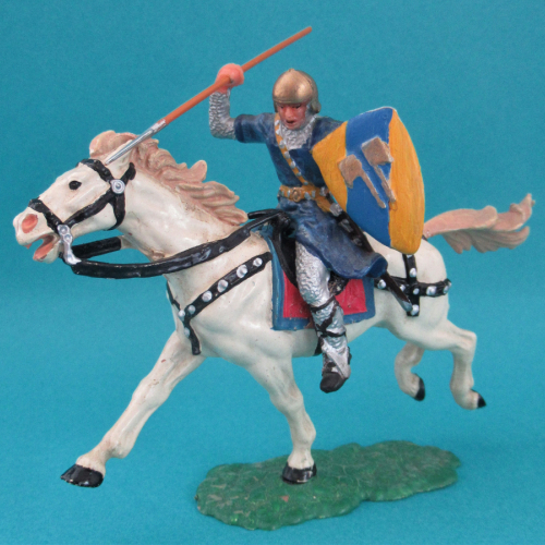 8853  Cavalier normand avec lance et écu sur cheval 1 (III).